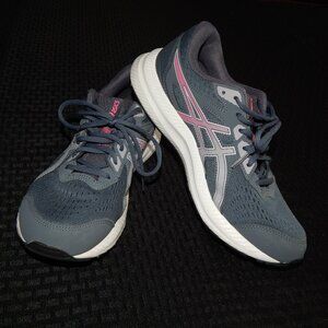 Asics Women's Size 10 Gel-Contend 8 Running Shoes Navy Blue Lilac Sneakers